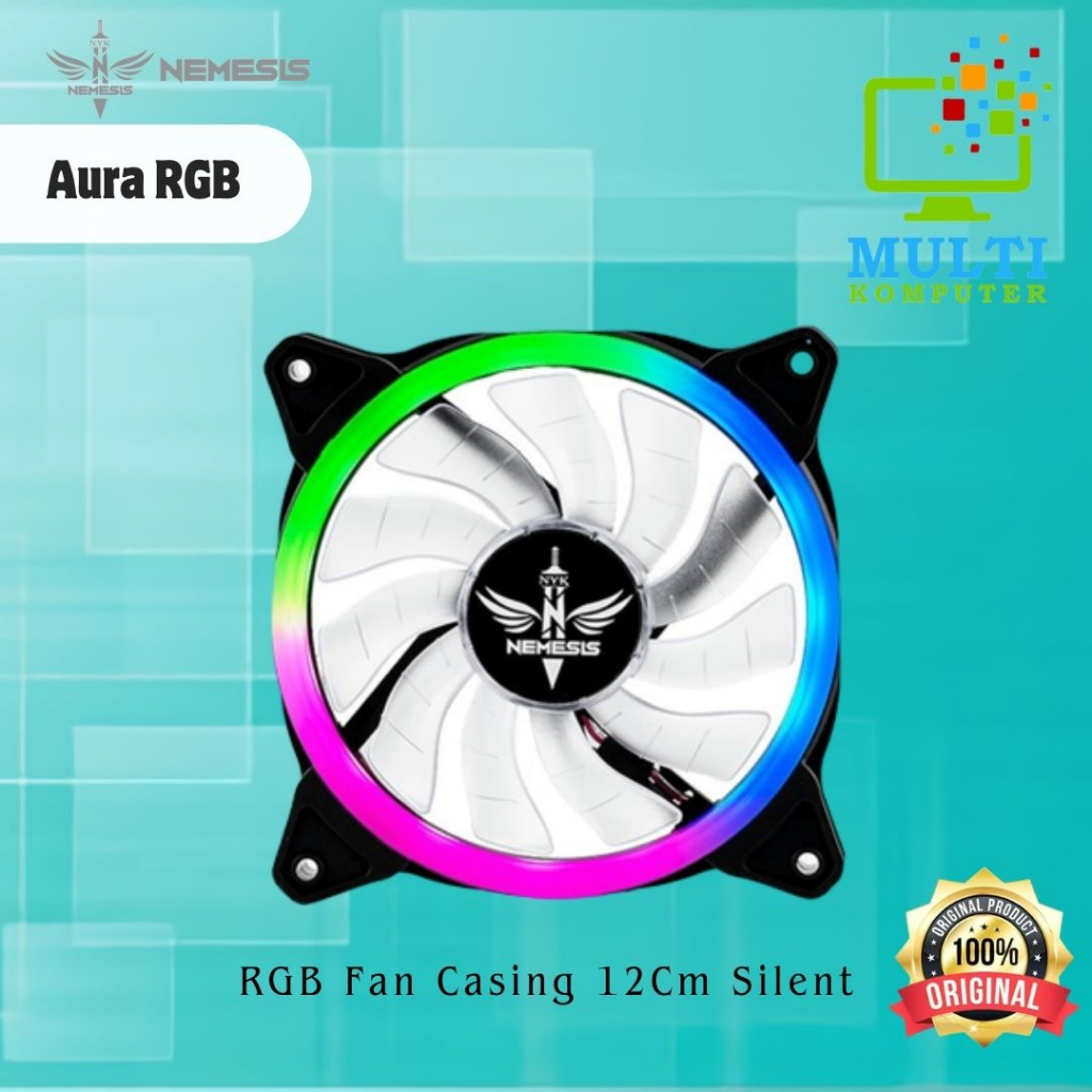 Jual NYK Nemesis Aura RGB Fan Casing 12Cm Silent | Shopee Indonesia