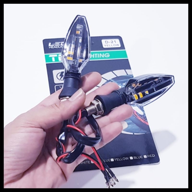 Jual LAMPU SEN LED MOTOR/LAMPU RITING SEIN SEN VARIASI MOTOR LED DC 12 ...
