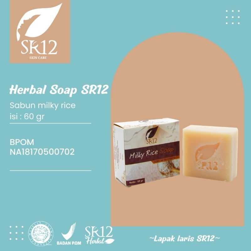 Jual MILKY RICE SOAP SR12 SABUN WAJAH UNTUK KULIT KOMBINASI Shopee