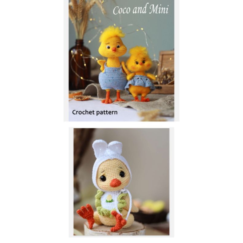 Jual Amigurumi crochet pdf pattern animal chicken pola boneka rajut ...