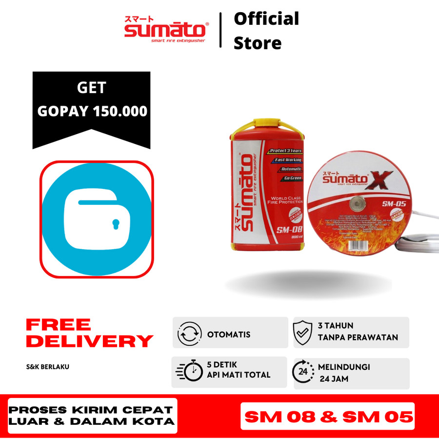Jual Apar-Free Marchandise bundling SM05 dan SM08 Pemadam otomatis ...