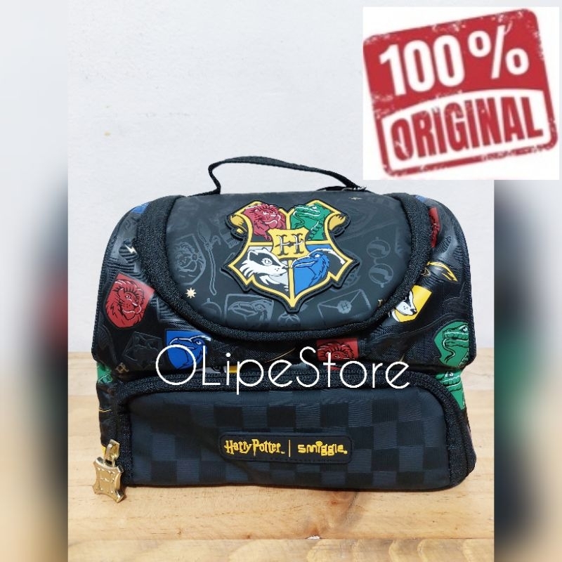 Jual SMIGGLE Harry Potter Double Decker Lunchbox Tas Makan Lunch Box