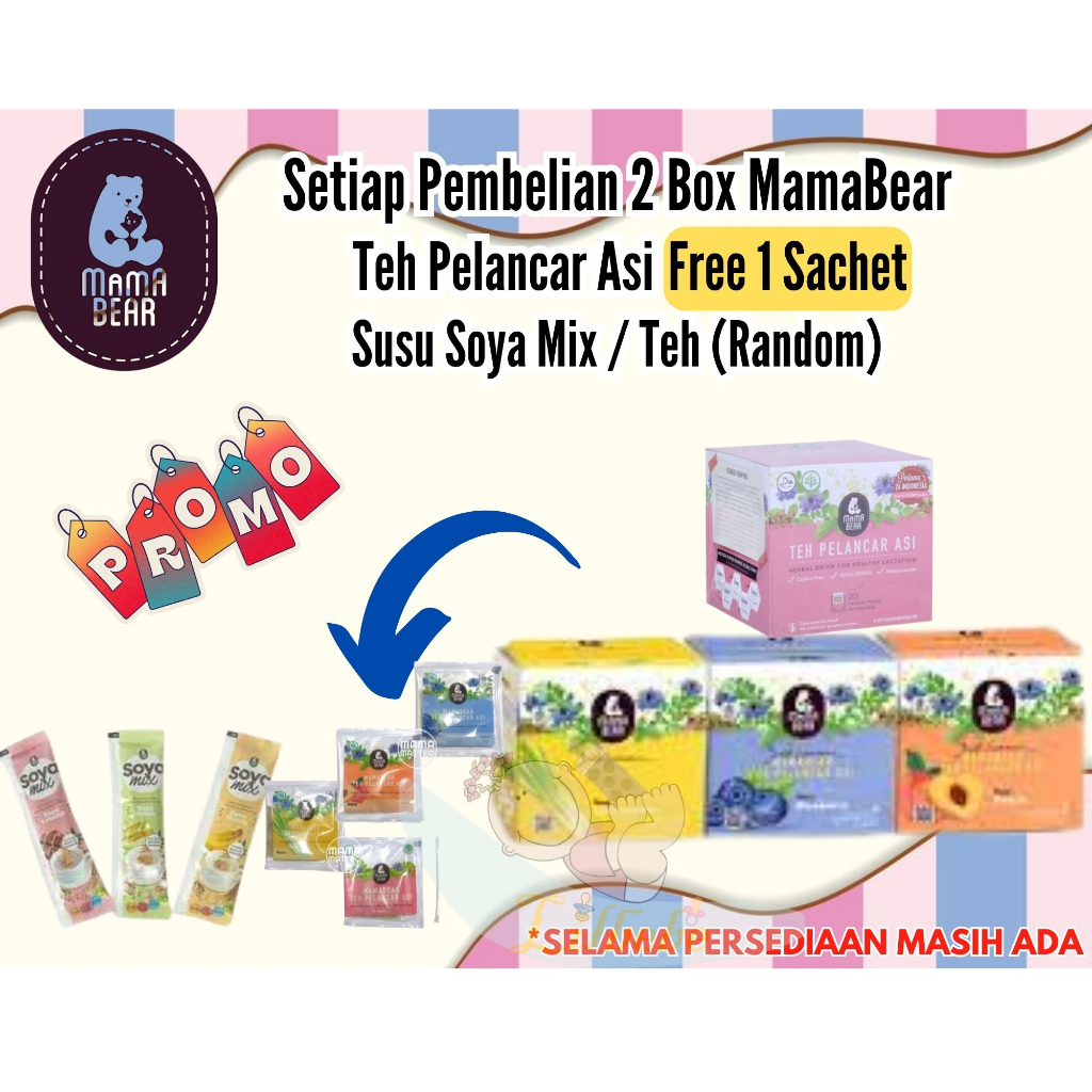 Jual *Kemasan Baru* Mama Bear / Mamabear Teh Pelancar ASI [60 G ...