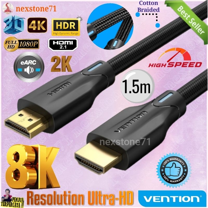 0,5m High Speed HDMI Cavo Ultra HD 8K/4K HDR Arc Dolby - Foto 11