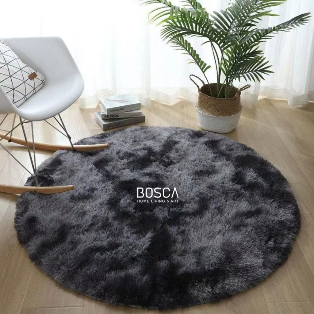 Jual Bosca Living - Karpet Bulu Rasfur Bulat / Karpet Bulat Bulu Lembut ...