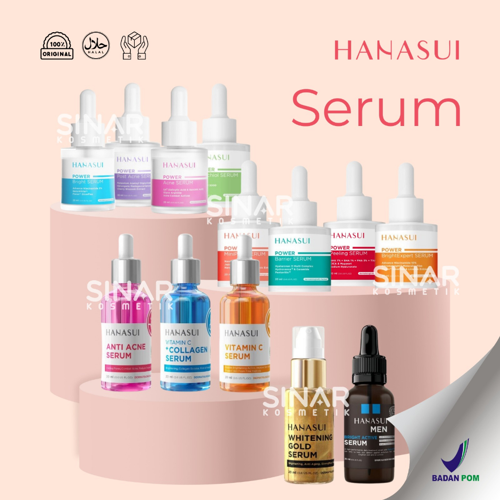 Jual Hanasui Serum Whitening Gold-Anti Acne -Vitamin C Dan Collagen-Men ...