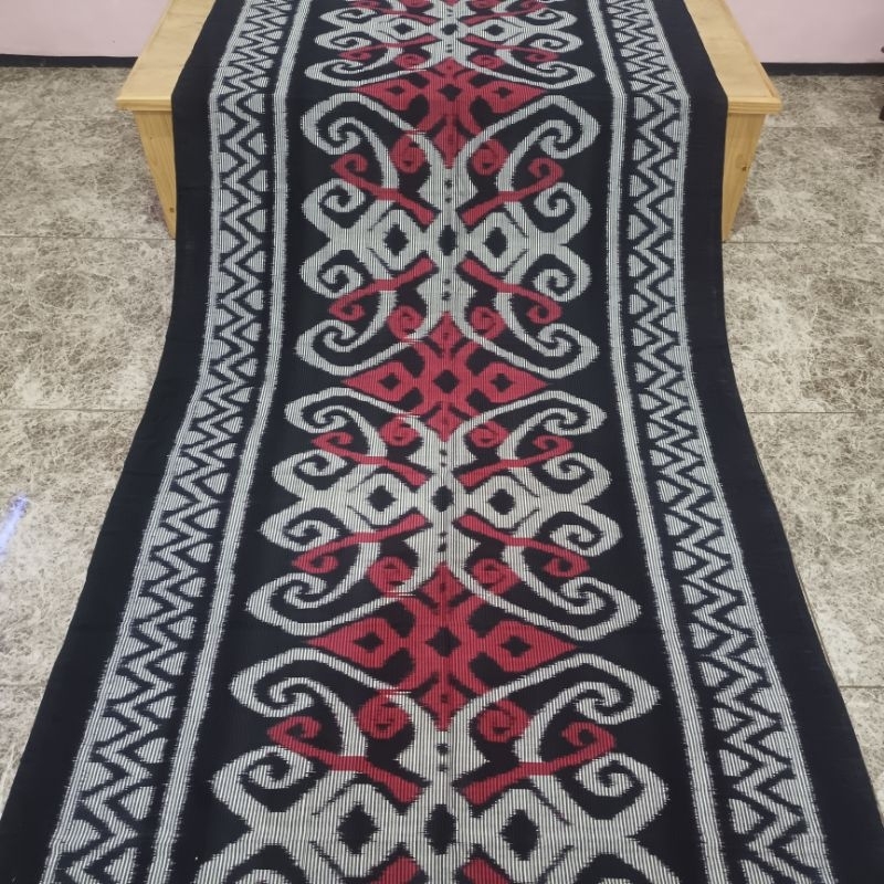 Jual Kain Tenun Rang-Rang Motif Etnik Hitam Putih | Shopee Indonesia