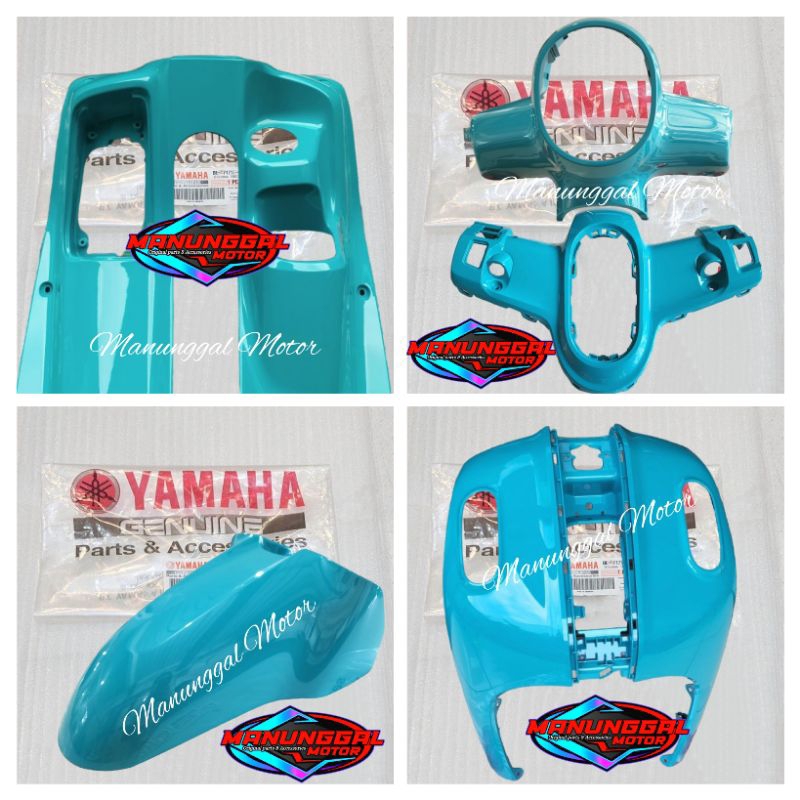 Jual Paket Full Set Body Halus Bagian Depan Fazzio Hijau Tosca Original Yamaha Shopee