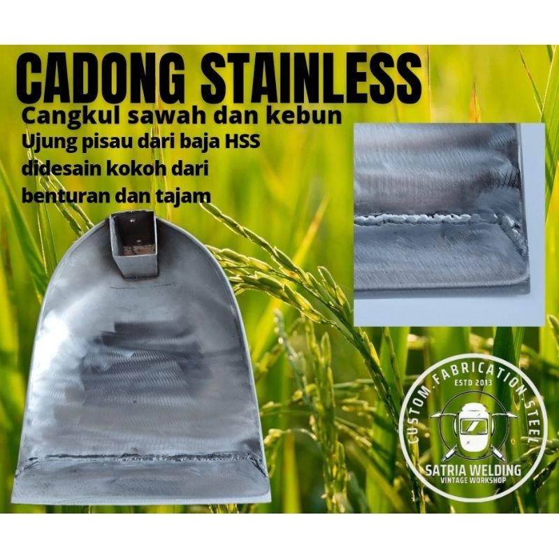 Jual cangkul cadong stainless tebal 1,5mm cangkul stainless cangkul ...