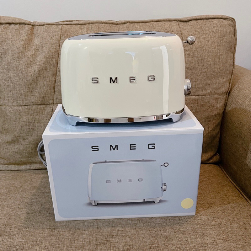 Jual SMEG TSF01 Toaster 2x2 Slice 50s Retro Style Aesthetic Cream