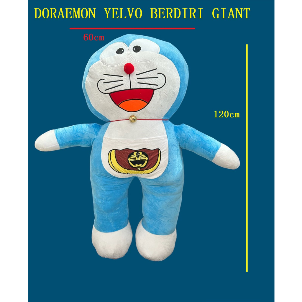 Jual Boneka Doraemon Yelvo Giant ukuran jumbo | Shopee Indonesia
