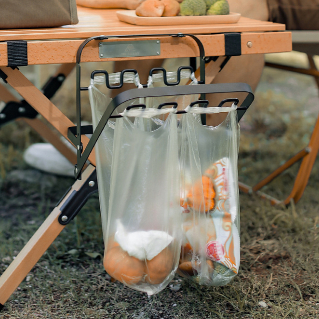 Jual Rak Sampah Lipat Portable Folding Garbage Rack Barbecue Trash Rack ...