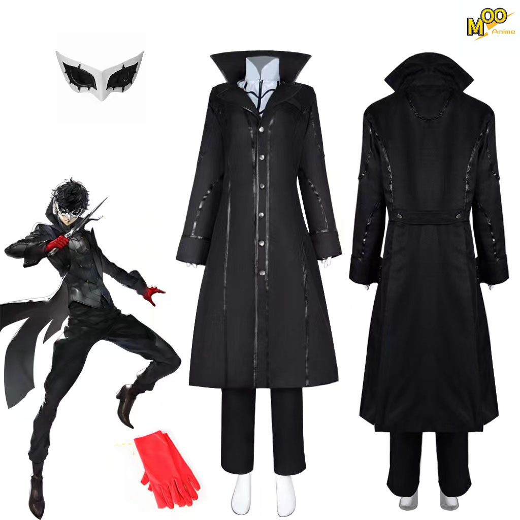 Jual Anime Persona 5 Cosplay Costume Joker Costume Jacket Ren Amamiya Full Set And Wig Shopee