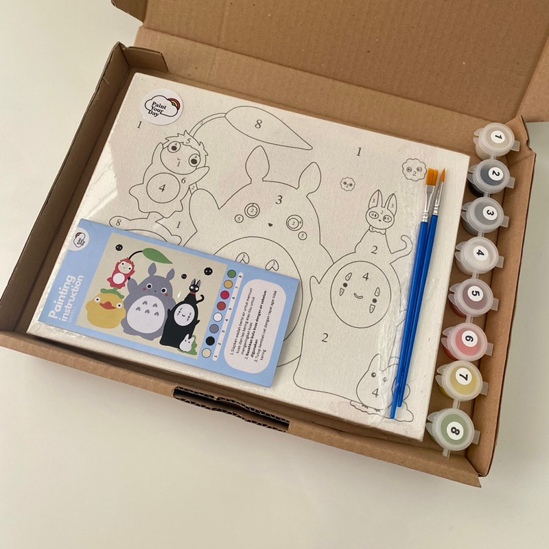 Jual PAINT BY NUMBER Ghibli | PaintYourDay | Painting Kit | 20x25cm ...