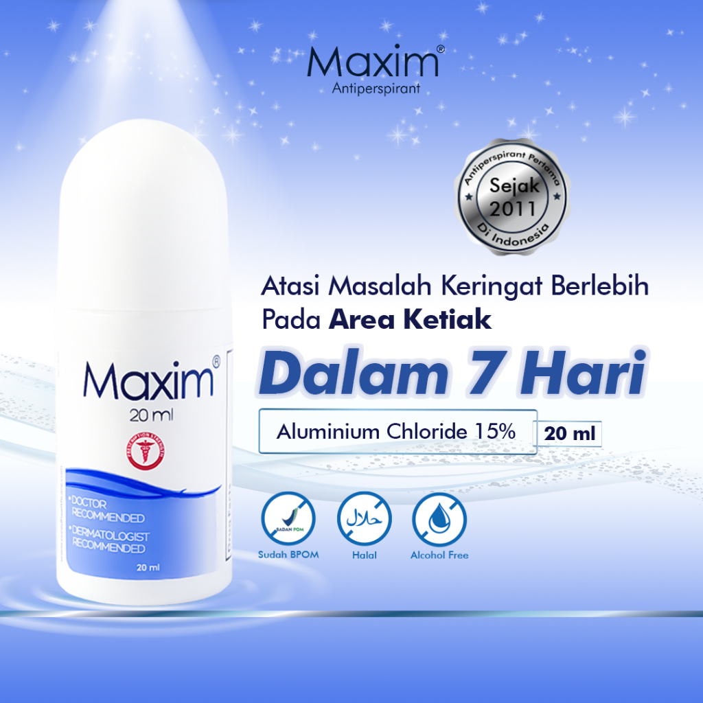 Jual Maxim Antiperspirant RollOn 15 Hadir dalam Kemasan 20ml Solusi