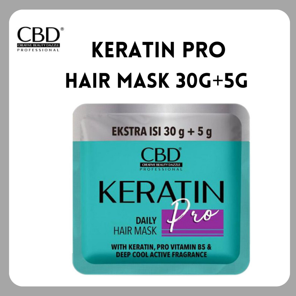 Jual CBD Professional Keratin Pro Daily Use Hair Mask 35gr/Masker ...