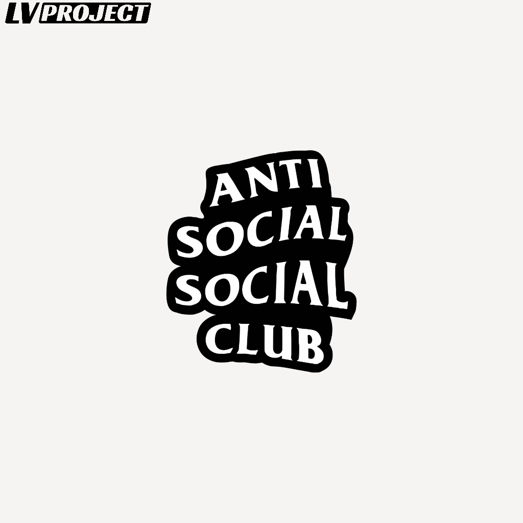 Jual Sticker Logo ASSC Vinyl Glossy Waterproof Stiker Anti Sosial ...