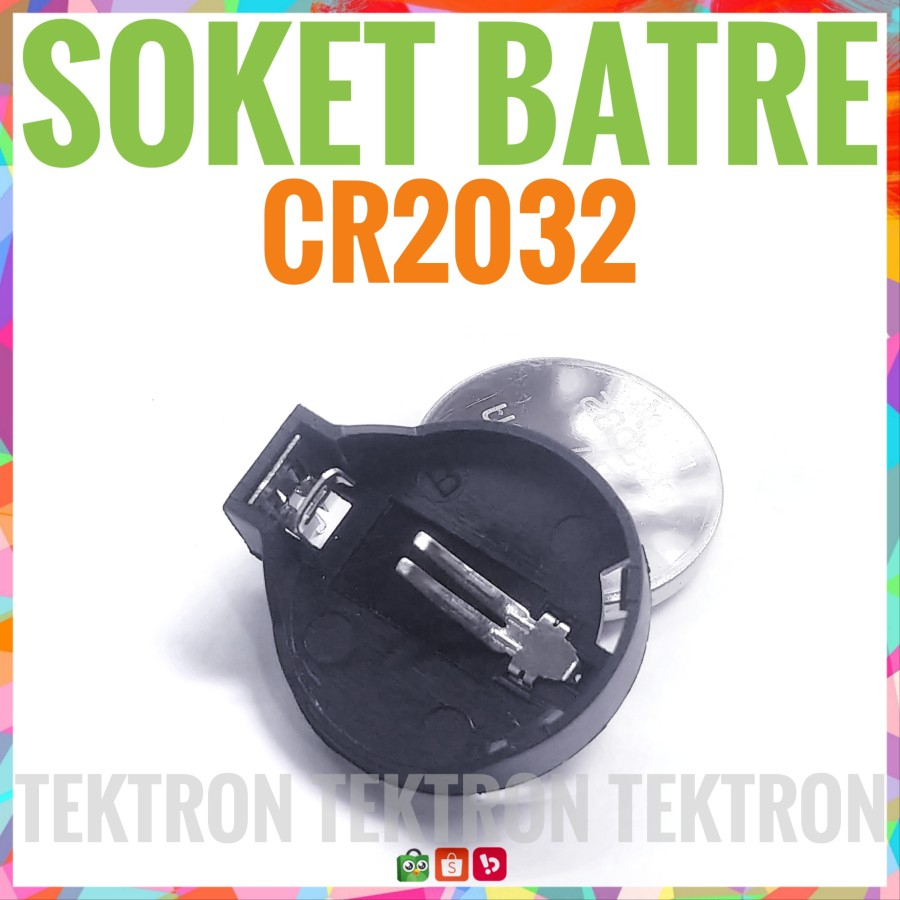 Jual SOKET BATRE CR2032 WADAH BATTERY SOCKET TEMPAT BAT BATREI CR 2032 ...