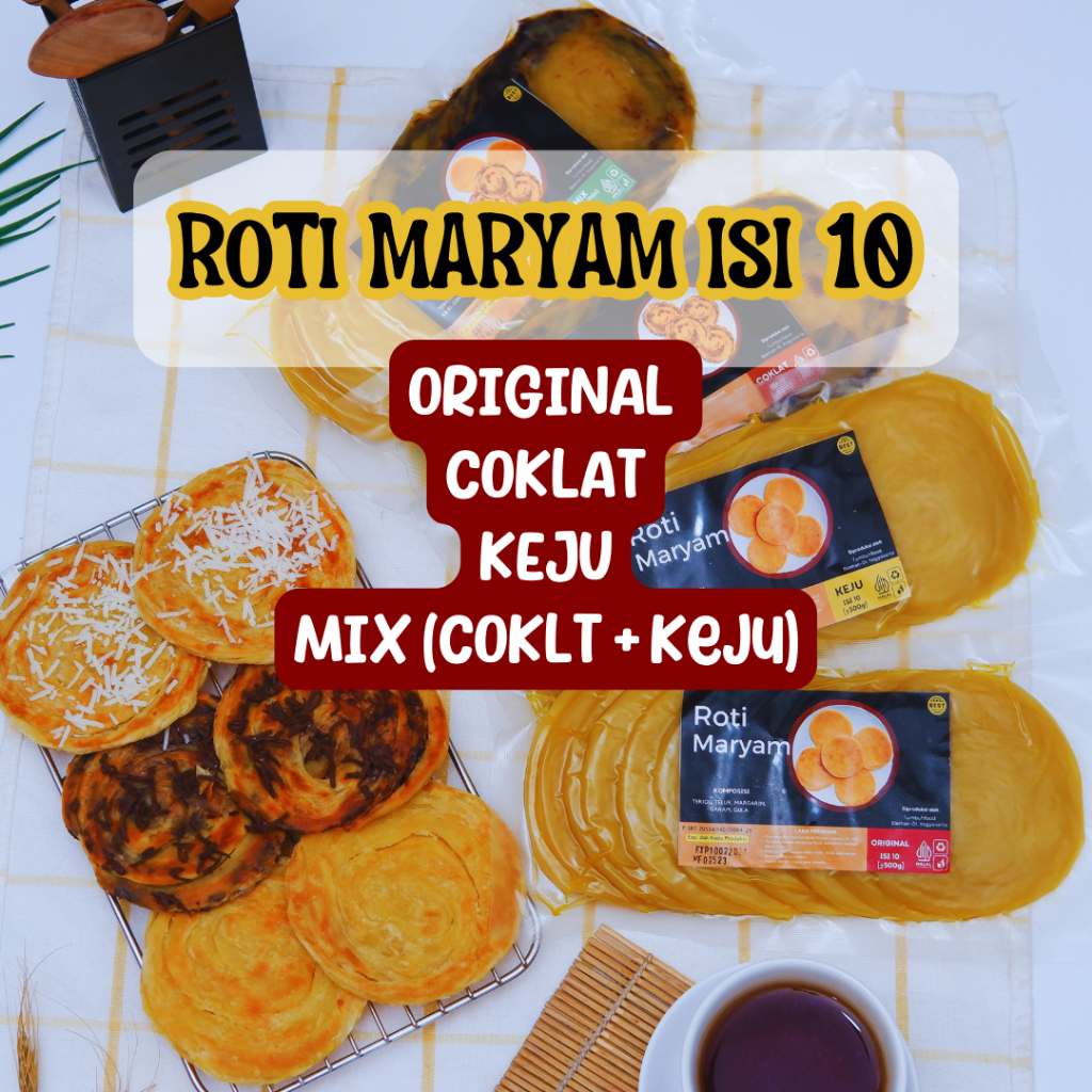 Jual Roti Maryam Isi 10 Original Coklat Keju Mix [coklat Keju