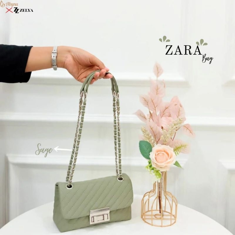 ZB002 Tas ZARA Rocker Shoulder Bag with Flap Carpenter Free Paperbag