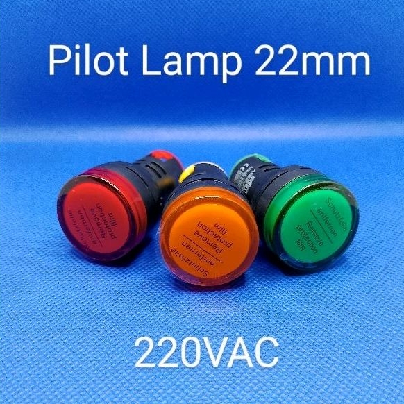 Jual Pilot Lamp 22mm / Lampu Indikator Panel / Pilot Lamp 220V Shopee
