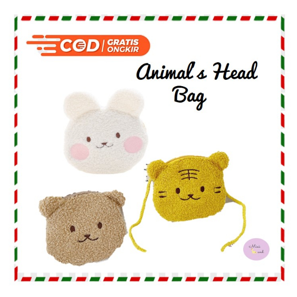 Jual Tas Selempang Anak Kecil Lucu/ Tas Selempang Berbentuk Kepala