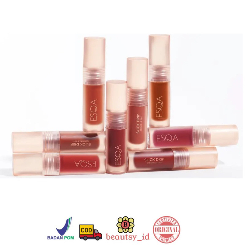 Jual Esqa Slick Drip Serum Lip Tint Original BPOM COD Liptint | Shopee ...