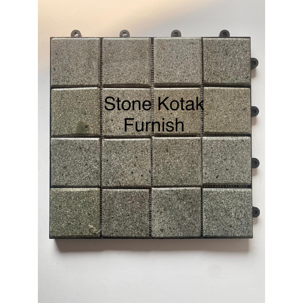 Jual Lantai Batu Alam Andesit Motif Kotak / Decking Tile Stone | Shopee ...