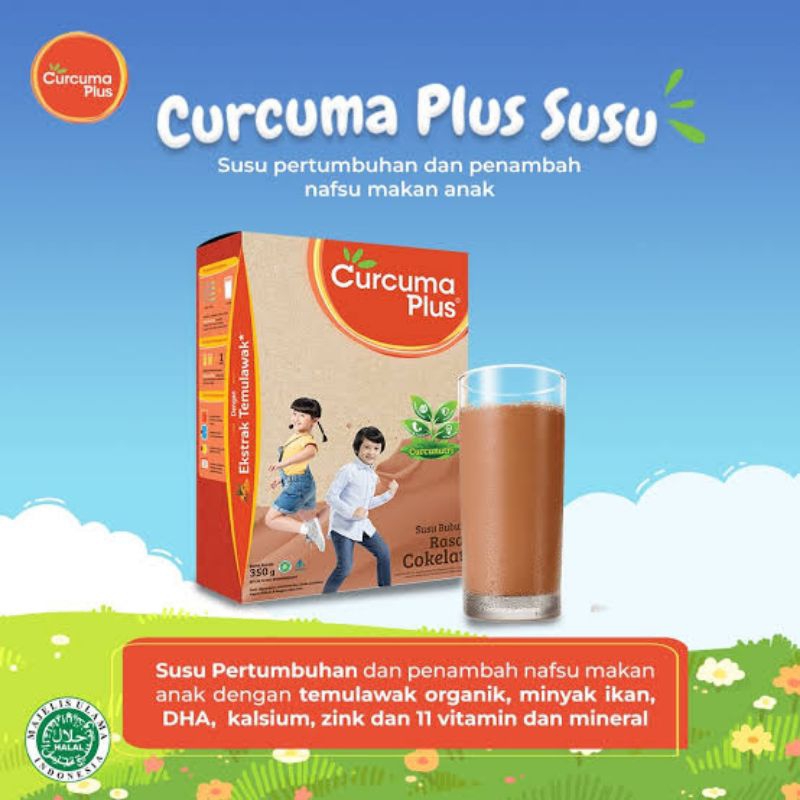 Jual Curcuma Plus Susu Penambah Nafsu Makan dan Pertumbuhan anak 350gr ...