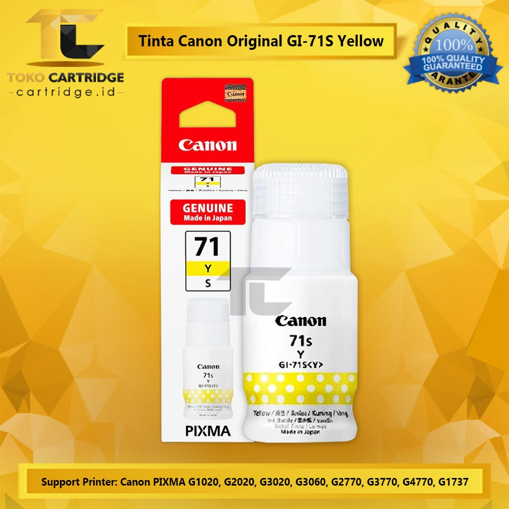 Jual Tinta Canon Original GI-71 GI71s Small Refill Ink Printer PIXMA ...