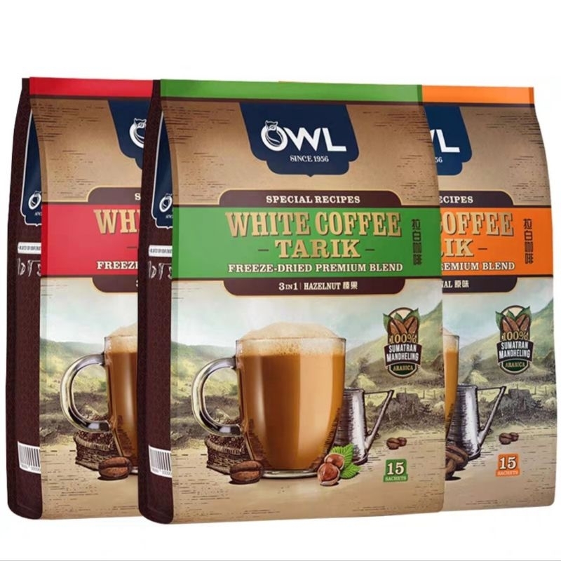Jual 1 Sacet OWL White Coffee Tarik Freeze Dried Blend Sumatran