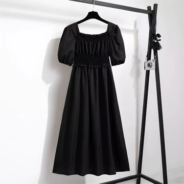 Dress Korea Hits Dress Retro Full Karet