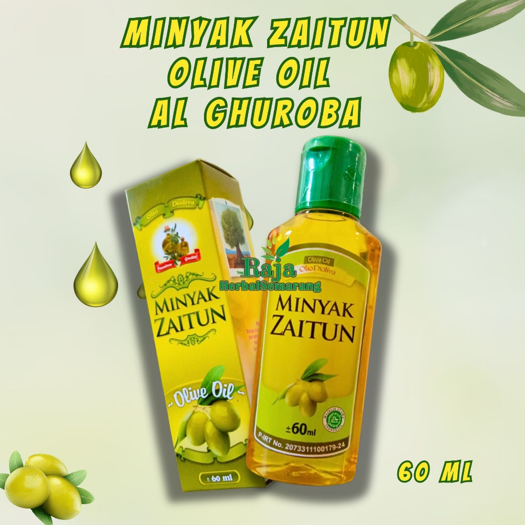 Jual Minyak Zaitun Olive Oil 60 ml Al Ghuroba 100 Asli dan Penuh