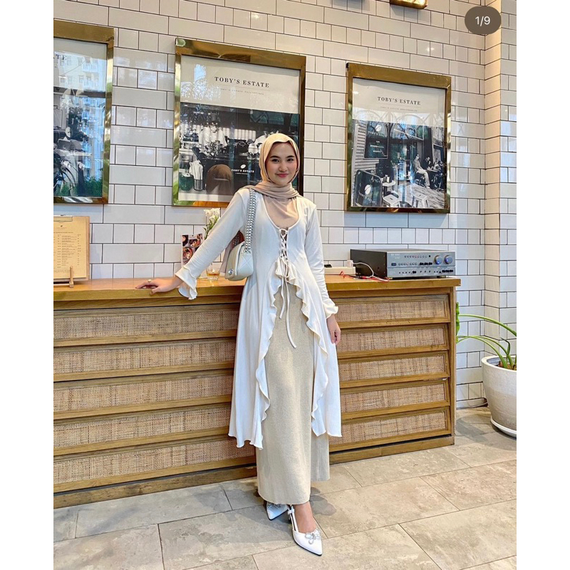 rosémuse Frill cardigan set mini knitOP（Rosé Muse / ロゼ