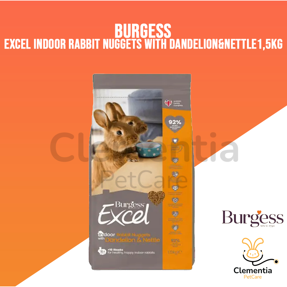 Jual BURGESS EXCEL Indoor Rabbit Nuggets 1,5 kg - Makanan Kelinci ...