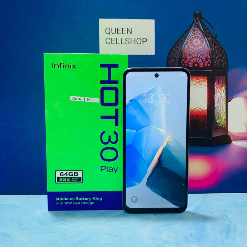 Jual INFINIX HOT 30 PLAY 4/64GB SECOND FULLSET | Shopee Indonesia