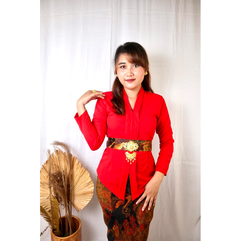 Jual Kebaya Jadi Kartini Kebaya Kartini Polos Lengan Panjang Kebaya