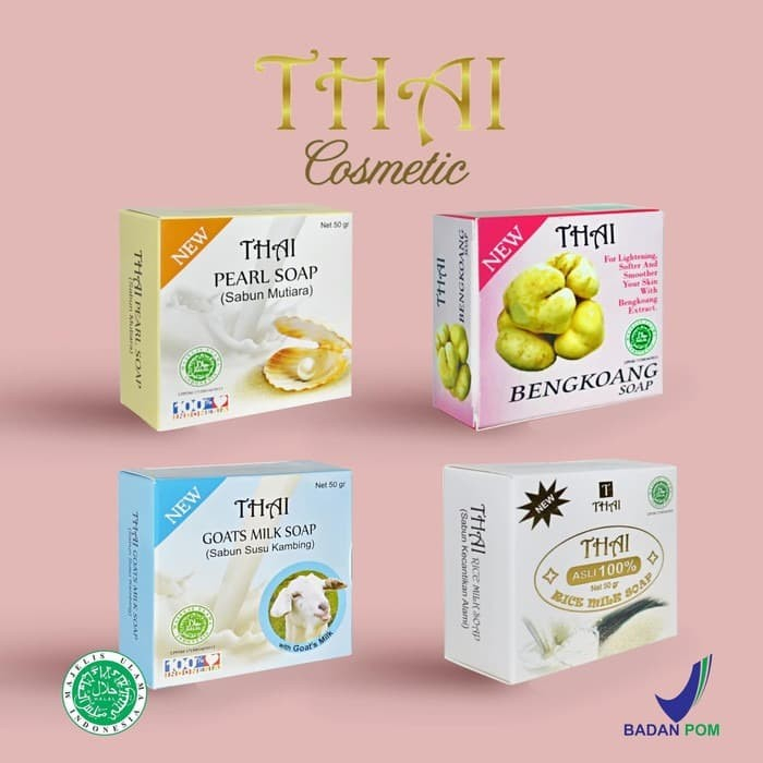 Jual SABUN THAI 50GR / Sabun mandi / soap thai goats milk & rice milk