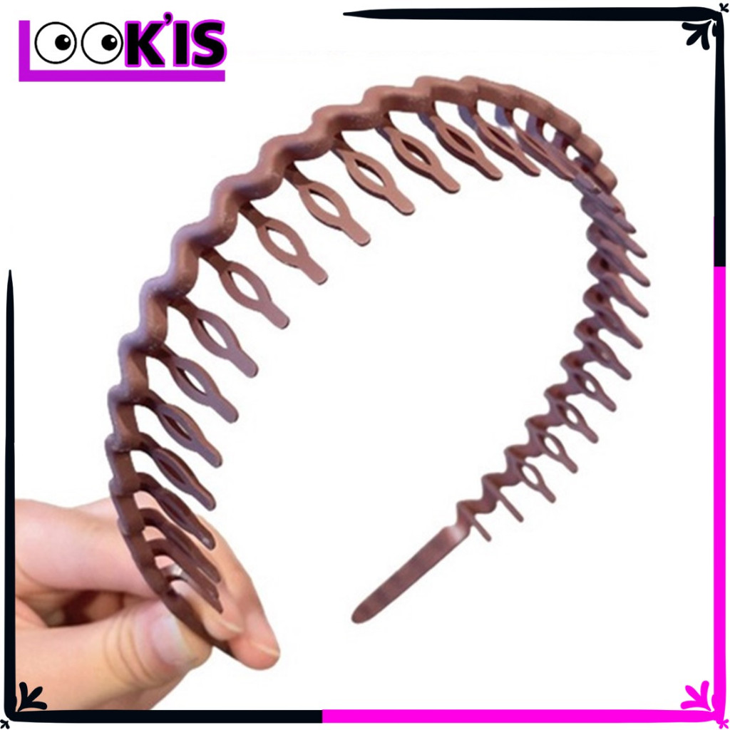 Jual LOOK'IS Bando Sirkam Bentuk Gelombang Zigzag Untuk Pria Wanita