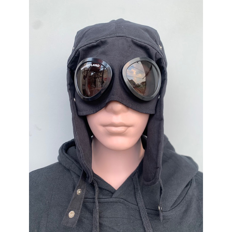 Jual Goggle Trapper Hat Worryland Black (Bukan Cp Company) Shopee