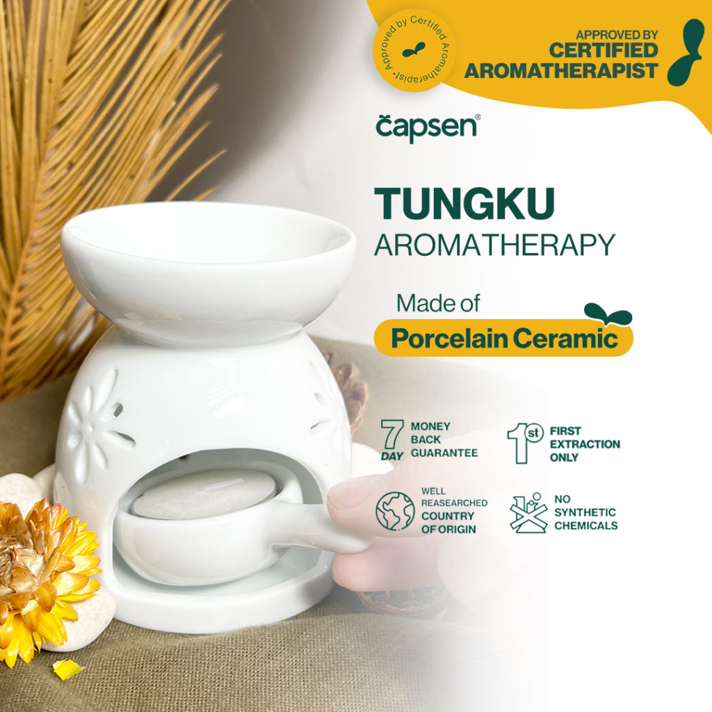 Jual CAPSEN Tungku Aromaterapi Bakar Lilin Essential Oil Candle Burner