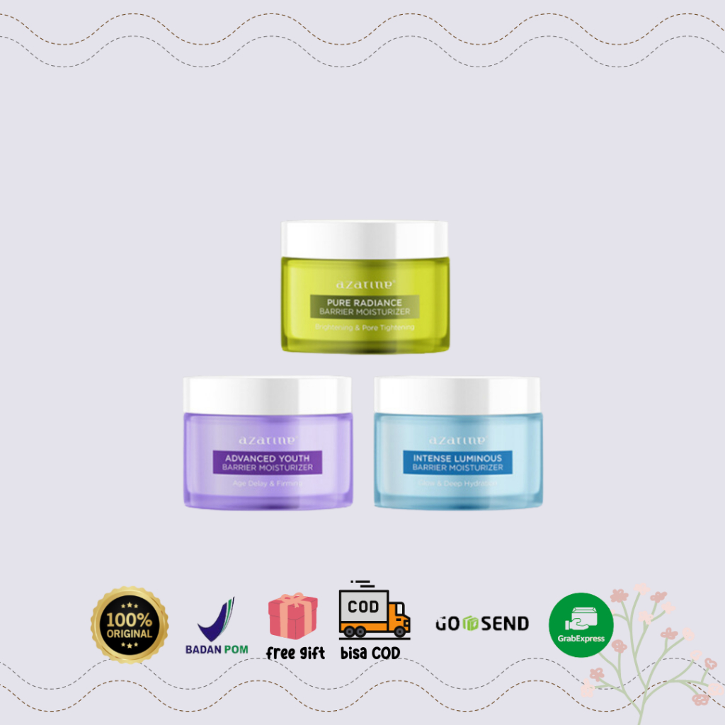 Jual Azarine Barrier Moisturizer Series Pelembab Wajah Cream Gel Facial Moisturizer Instant