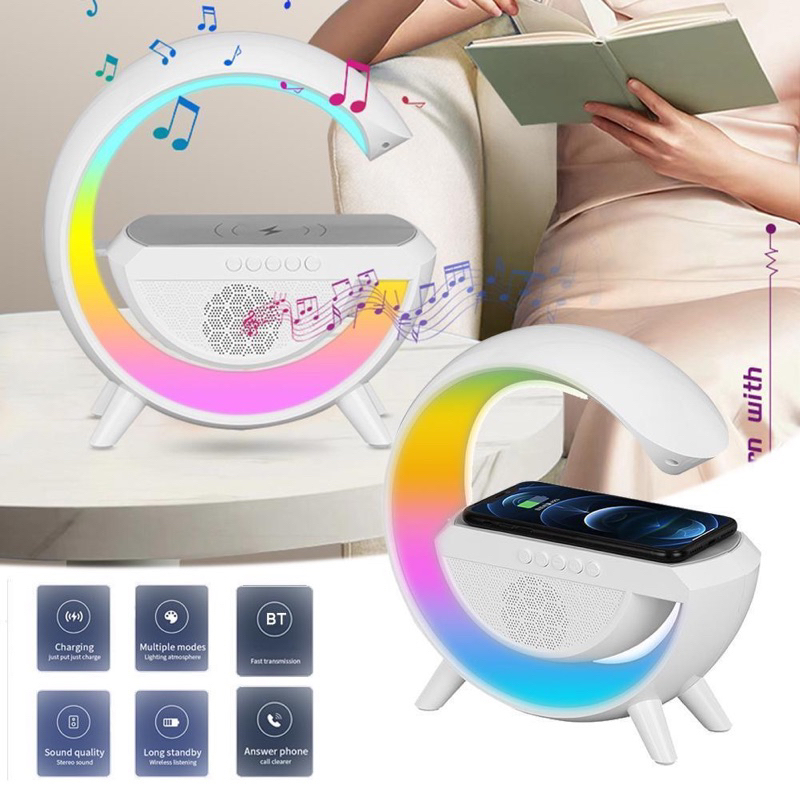 Jual Wireless Charging Ambient Light Smart Speaker/Bluetooth Speaker ...