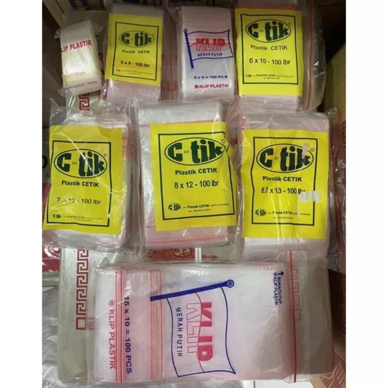Jual Plastik Klip / Plastik Cetik / Ctik Plastik Klip Bendera Merah ...