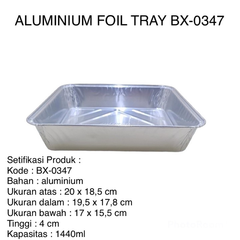 Jual Aluminium Tray Bx Wadah Aluminium Foil Tray Bx