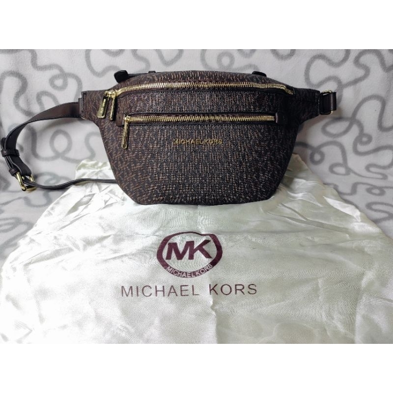 Jual TAS PINGGANG MK/ MICHAEL KORS BUMBAG COFFEE Shopee Indonesia