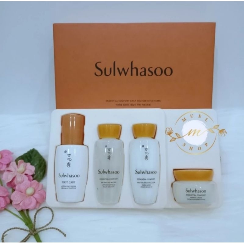 Jual Sulwhasoo Essential Comfort Daily Routine Kit ( 4 items ) | Shopee ...