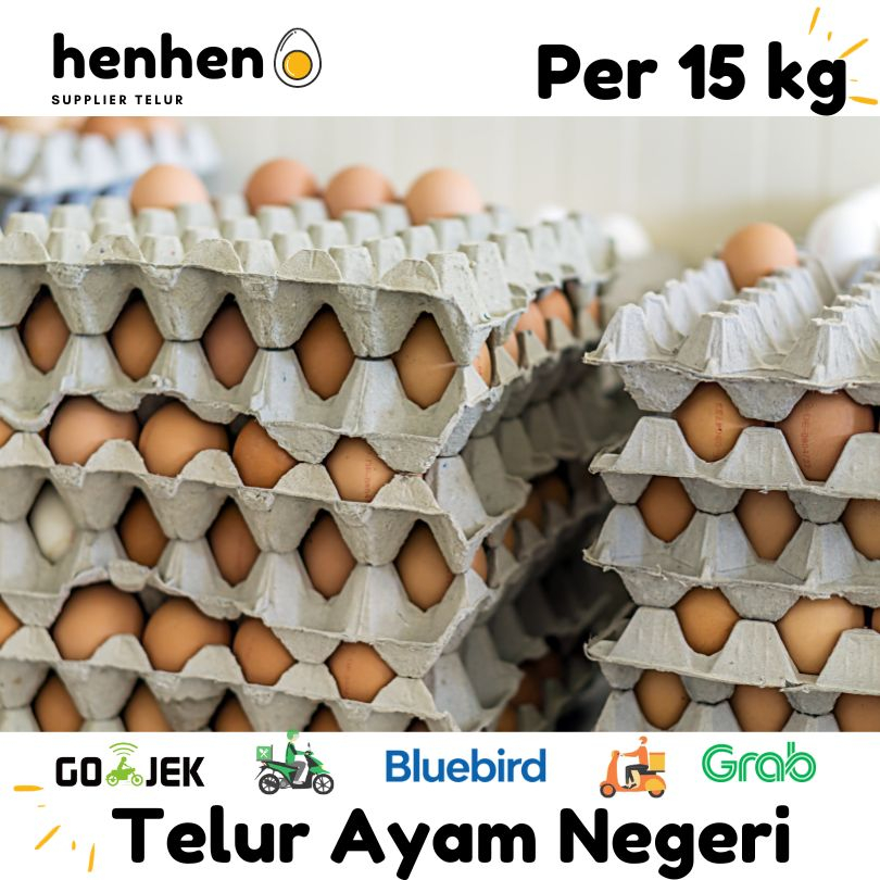 Jual TELUR AYAM NEGERI/NEGERI OMEGA PERIKAT ISI 15kg Telur Ayam Fresh