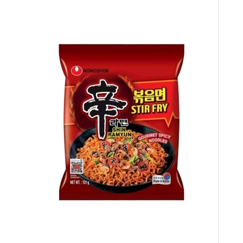 Jual Nong shim shin ramyun STIR FRY Mie Ramen spicy 131 gram | Shopee
