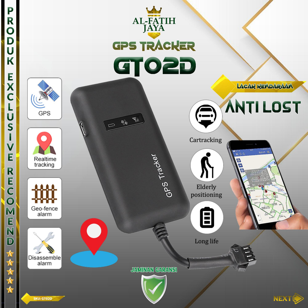 Jual GPS Tracker GT02D GT02A Alat Perangkat Pintar Pencari Lokasi